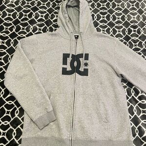 DC Gray Zip-up Hoodie